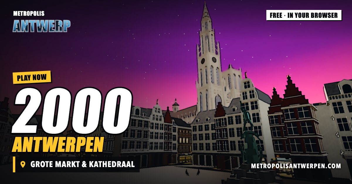 2000 Antwerpen: Grote Markt & Kathedraal